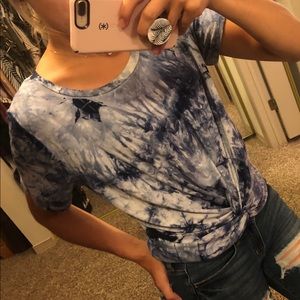 Tie Dye Knotted Tee